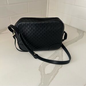 Gucci Bree Disco crossbody bag microguccisima leather